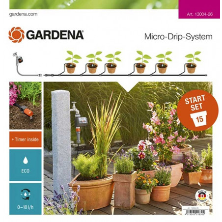 13004-26-Kit pour plantes en pot avec programmateur idéal pour 15 pots Gardena