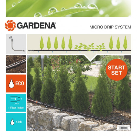 13010-20-Kit d’initiation pour rangées de plantes S 15 m Gardena
